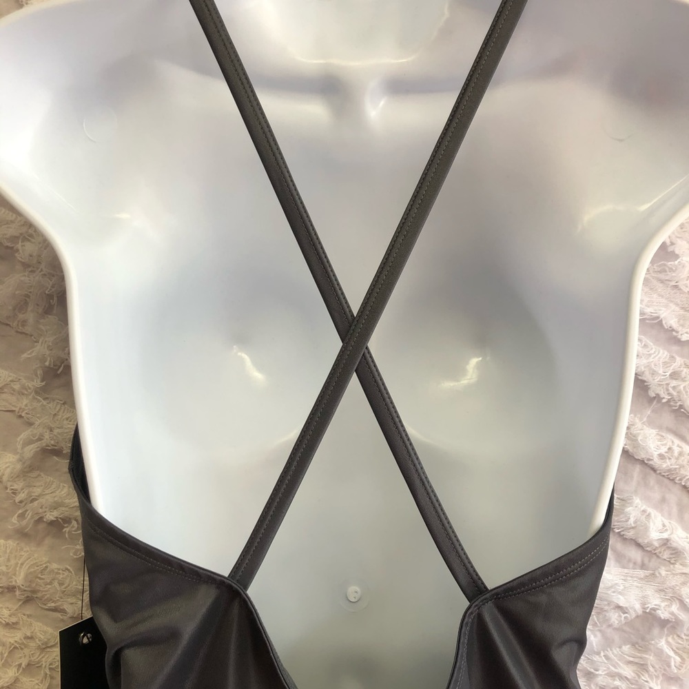 Splits59 Fiona Steel Color Spaghetti Strap Tank Top New With Tags Size Large - Picture 4 of 8